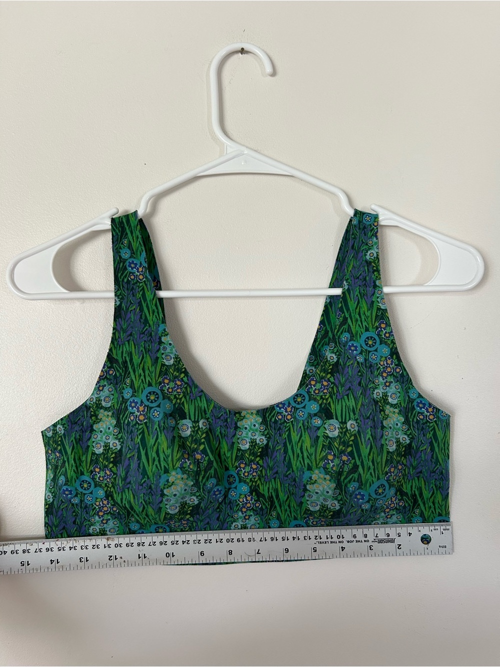 Knix x Anna Sui LuxeLift Pullover Bra Green Floral Medium - Picture 3 of 5
